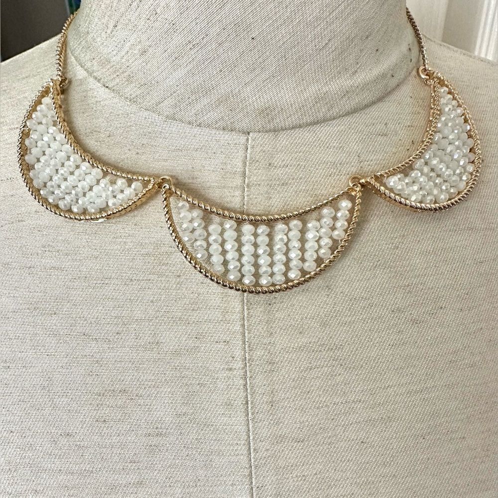 Amrita Singh beaded collar necklace